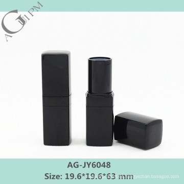 AG-JY6048 caliente venta plástico cuadrado negro pintalabios de envases